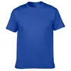 205g Algodão Fiado em Anel Tamanho Grande Europeu e Americano Camiseta de Verão Manga Curta Gola Redonda Camisa Cultural Uniforme de Grupo de Trabalho Logo Personalizado