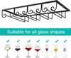 Gabinete de soporte para copas de vino de hierro transfronterizo, soporte para copas boca abajo, gabinete de vino simple para el hogar, estante de almacenamiento para copas de bar