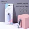 Amo minha vidaTOP ângulo oblíquo cortadores de unhas conveniente tamanho pequeno universal manicure aço inoxidável prata cortadores de unhas C0180