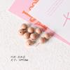 Estilo japonês com alta qualidade cor sólida cor acrílica doces contas redondas frisado DIY Handmade jóias brincos acessórios material