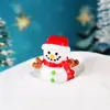 Set de Adornos de Resina para Micro Paisaje Navideño Muñeco de Nieve Mini Reno Árbol de Navidad Decoración Venta Caliente Transfronteriza Pantalla DIY
