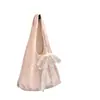 Bolso de Hombro Único para Mujer de Verano con Flor de Encaje Dulce Bolso Tote de Gran Capacidad Moderno para el Trabajo Casual Bolso de Mano Simple