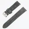 Pulseira de Relógio de Camurça Costurada à Mão com Linha Pulseira de Camurça Macia Couro Genuíno para Homens e Mulheres 14/16/18/20/22mm Estoque Disponível