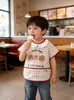Novo Estilo Bavaglino para Comer de Bebê, Babador Infantil Impermeável de Manga Curta, Roupas Anti-Sujeira de Verão para Alimentação e Brincadeiras, Roupa de Bebê para Usar ao Contrário