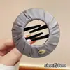 Presilha de bico de pato marrom de cachorro coreano, presilha elegante para coque torcido, presilha de cabelo volumizadora para a parte de trás da cabeça, acessório de cabelo de alta qualidade
