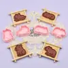 Set de Moldes para Galletas de Capibara 3D Estéreo Tipo Prensa Material de Grado Alimenticio Simulación Herramienta DIY para Hornear Padres e Hijos