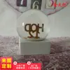 Fábrica de adornos de resina con forma de copo de nieve, bolas de agua de cristal simples de estilo europeo, venta al por mayor creativa