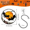 Decoración para Colgar en la Pared Murciélago Fantasma de Halloween Transfronteriza Placa Acrílica Manualidad Arreglo de Atmósfera Colgante de Pared Decoración de Pared