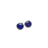 Venta al por mayor de fábrica Pendientes Populares de Zafiro Natural Plata S925 Incrustados Piedra Principal 6*6 Joyería de Lujo Venta Directa de Fábrica