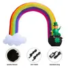 Amazon Cross-Border St. Día de San Patricio Trébol de Cuatro Hojas Inflable Hombre Viejo Irlandés Sombrero Verde Inflable Inflable