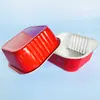 Taza de Papel de Lata 300ml Taza de Pudín de Papel de Aluminio Caja de Pastel de Papel de Aluminio Caja Cuadrada de Papel de Lata Caja de Papel para Hornear Molde para Hornear con Tapa