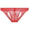 Ropa Interior Transparente de Malla para Hombre Jun Yee con Trasero Descubierto, Doble Bulto, Calzoncillos Finos y Sexys, Transpirables, Desnudo, Hombres Jóvenes
