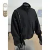 Chaqueta de plumón estilo piloto americano 90% plumón de pato blanco para hombre, corte limpio, de alta gama, elegante, corta