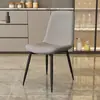 Silla de Oficina Minimalista Moderna de Lujo Ligero con Respaldo, Silla de Comedor de Hierro Nórdico de Lujo Ligero para Hogar, Restaurante, Escritorio, Hotel y Taburete de Reunión