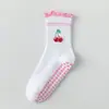 Calcetines de Yoga Personalizados para Mujer Profesionales Antideslizantes Pilates con Mallas de Tiburón Calcetines Deportivos para el Suelo de Media Pantorrilla para Mujer Venta al por Mayor
