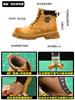 Botas Martin Indestructibles Estilo Retro Americano para Hombre, Marrones de Caña Alta Estilo Invierno, Botas Amarillas de Trabajo para Senderismo Estilo Británico para Mujer