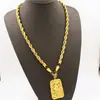Collar para hombre de moneda europea al por mayor, chapado en oro vietnamita, oro grueso, colgante de Guan Gong Guanyin, grifo, joyería dominante que no se decolora