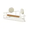 Huazhen Rack de Armazenamento de Ferro-Madeira Pendurado de Múltiplas Camadas para Chão Sem Furos Porta-Papel Toalha Banheiro Rack de Armazenamento para Banheiro