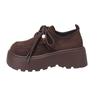 Mocasines para Mujer 2025 Otoño Nuevos de Gama Alta con Perlas y Cordones Planos Todo Incluido para Personas Bajas Zapatos de Plataforma Zapatos Birkenstock