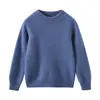 Nuevo Suéter de Lana Gruesa con Cuello Medio Alto de Otoño e Invierno, Capa Base para Niños y Niñas, Top Versátil de Lana Tejida Base