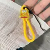 Lanyard Corto para Teléfono con Diseño Creativo Lindo de Dibujos Animados, Llavero de Memoria USB, Correa Antiperdida para Teléfono, Correa de Anillo para Dedo