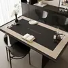 Nuevo Estilo Impermeable y Resistente a Altas Temperaturas 2025 Alfombrilla Protectora de Lujo, Alfombrilla de Escritorio a Prueba de Aceite, Alfombrilla de Mesa de Café de Cuero, No Lavable