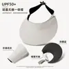 Chapéu de Sol de Verão Feminino com Proteção UV Integrada, Máscara Facial e Aba Larga