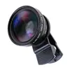 Lente profissional criativa multifuncional universal para celular 37MM x49uv Grande Angular + macro dois em um