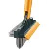 Escova para Frestas de Piso de Banheiro com Cabo Longo, Escova de Limpeza para Banheiro para Remover Sujeira de Cantos e Frestas, Escova Multifuncional para Piso com Cerdas Rígidas