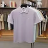 Camiseta tipo Polo Leishbert de Fibra de Bambú y Nylon Elástico Sin Costuras para Hombre de Manga Corta Camiseta de Manga Corta Transpirable de Verano sin Planchar