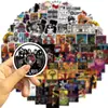 100 Peças Estilo Guns N' Roses 2. Rocha. Adesivos de Graffiti em PVC. Adesivos Impermeáveis para Caderno de Guitarra DIY