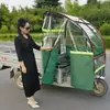 Toldo Transparente para Para-brisa de Cortina de Chuva Traseira Esquerda e Direita para Triciclo Elétrico Veículo Elétrico de Entrega Toldo Modificado Frete Grátis