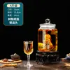 Botella de Vino de Vidrio para Uso Doméstico, Frasco Sellado de Gama Alta para Remojar Ginseng y Vino Medicinal, Recipiente para Vino con Pico, Botella de Vino Especial