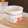 Fornecimento Direto da Fábrica Tigela Cerâmica Coração de Alto Valor 4,7 polegadas 22523 Louça de Cerâmica para Cozinha Tigela de Arroz Tigela de Macarrão Atacado