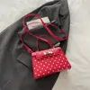 Estilo Coreano Sistema Coreano Transfronterizo 2026 Diseño de Hebilla con Estampado de Puntos Redondos Bolso de Mano para Mujer Bolso de Hombro Bolso Cruzado Bolso Cuadrado Pequeño
