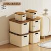 Caja de Almacenamiento Estilo Crema Caja de Almacenamiento Miscelánea Organizar Cesta de Almacenamiento de Plástico Dormitorio Ropa Interior Calcetines Caja de Almacenamiento Hogar