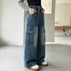 Jeans de Primavera y Otoño para Niñas 2026 Nuevos Casuales Estilo Coreano Niña Niños Medianos y Grandes Retro Ropa de Trabajo Pantalones de Pierna Ancha Transfronterizo