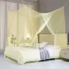 Mosquiteiro Quadrado Vintage, Mosquiteiro Estilo Palácio, Dossel Doméstico de Malha Densa de Chão, Tenda Quadrada de Quatro Cantos com Ganchos, Cama de Casal Amazon