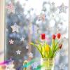 LSK102 puertas y ventanas de cristal de estrella láser pegatinas de pared DIY gratuitas fondo de hogar embellecedor pegatinas para ventanas autoadhesivas