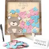 Tablero de Firma de Madera y Acrílico con Forma de Mariposa de Gran Venta para Niños, Tablero de Mensajes de Firma para Celebración de Cumpleaños, Marco de Fotos