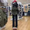 Jeans Negros de Pierna Recta para Mujer Primavera y Otoño 2025 Versátiles de Cintura Alta Adelgazantes Holgados Petite Estrechos Tipo Cigarrillo Apilados