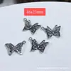 Colgante de Flor de Loto de Plata Sanqi de Plata Vieja de Shanxi Pequeñas Flores Accesorios Componentes para Manualidades y Joyería DIY