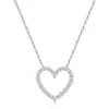 2026 Nuevo Modelo Colgante de Moissanita para Mujer Collar de Plata S925 Accesorios Regalo de Cumpleaños para Novia con Certificado Gra