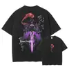 Camiseta Sung Jin Woo Transfronteriza Aliexpress Anime Talla S - Solo - Camiseta de Algodón Lavada Retro Plana