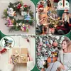 Nuevo producto transfronterizo: Muñeco de nieve de Navidad de madera temática de cuento de hadas árbol de Navidad hogar festivo hogar de invierno adorno de decoración