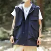 Chaleco Funcional de Trabajo al Aire Libre Estilo Montaña para Hombre, Chaleco Versátil sin Mangas, Chaqueta de Marca de Moda
