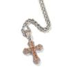 Collar con colgante de circonita cúbica con incrustaciones de estilo disco pop hip hop europeo y americano transfronterizo, collar de moda para hombres y mujeres, venta al por mayor