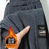 Pantalones deportivos de pana pesada nuevos 2024 Otoño e Invierno para hombre Sueltos Casual con forro polar Costuras Deportes Leggings