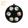 Cuentas de Silicona Pulsera de Transferencia de Agua Colorida Cuentas Redondas Perforadas Cuentas Sueltas Mordedor de Grado Alimenticio 15mm Accesorios para Bricolaje Cuentas para Orejas