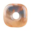 Fivela da Paz de Ágata Natural Selecionada Contas Soltas Pulseira de Miçangas DIY Contas Espaçadoras Acessórios Quadrados Atacado